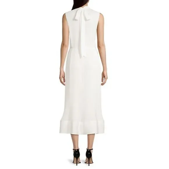 open lace back dress Milasandra Pleated Knit Dress - Plum